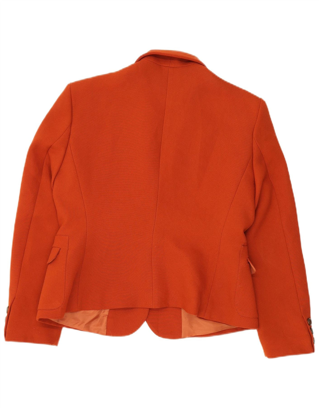 HALFON Womens 1 Button Blazer Jacket IT 48 XL Orange Polyester