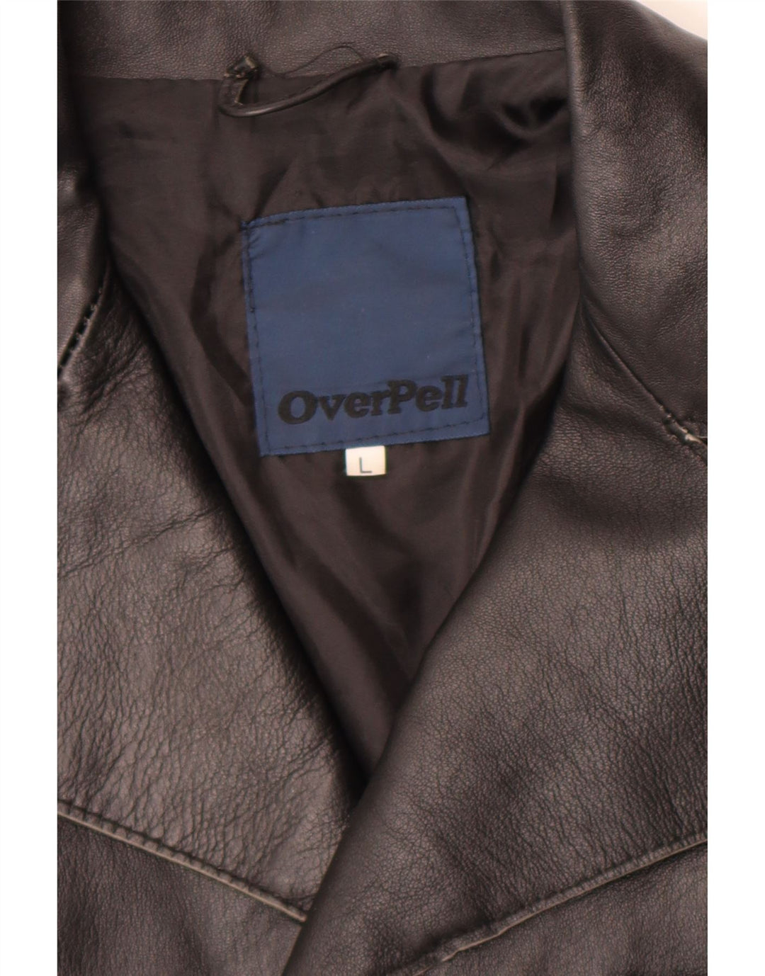 Vintage Womens 3 Button Leather Blazer Jacket UK 16 Large Black