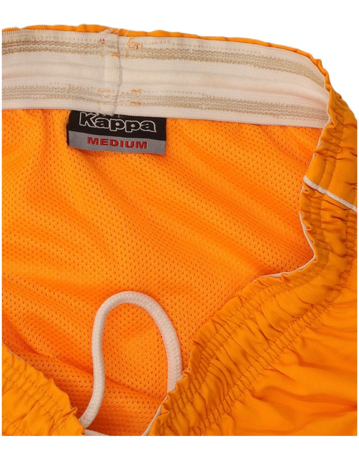KAPPA Mens Graphic Sport Shorts Medium  Orange Polyester