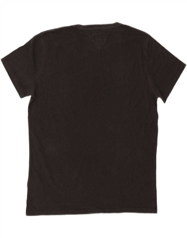 Tommy Hilfiger Mens Regular Fit T-Shirt Top Medium Black Cotton