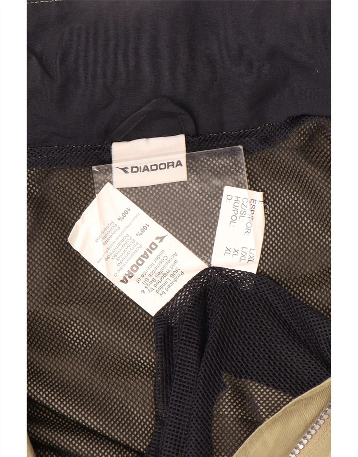 Diadora Mens Rain Jacket UK 42 XL Beige Polyester