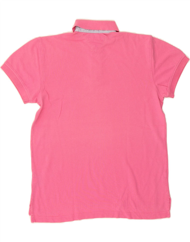 TOMMY HILFIGER Mens Polo Shirt Small Pink Vintage Tommy Hilfiger and Second-Hand Tommy Hilfiger from Messina Hembry 