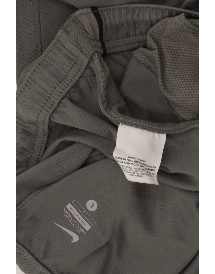 Nike Mens Sport Shorts Large Grey Striped Polyester