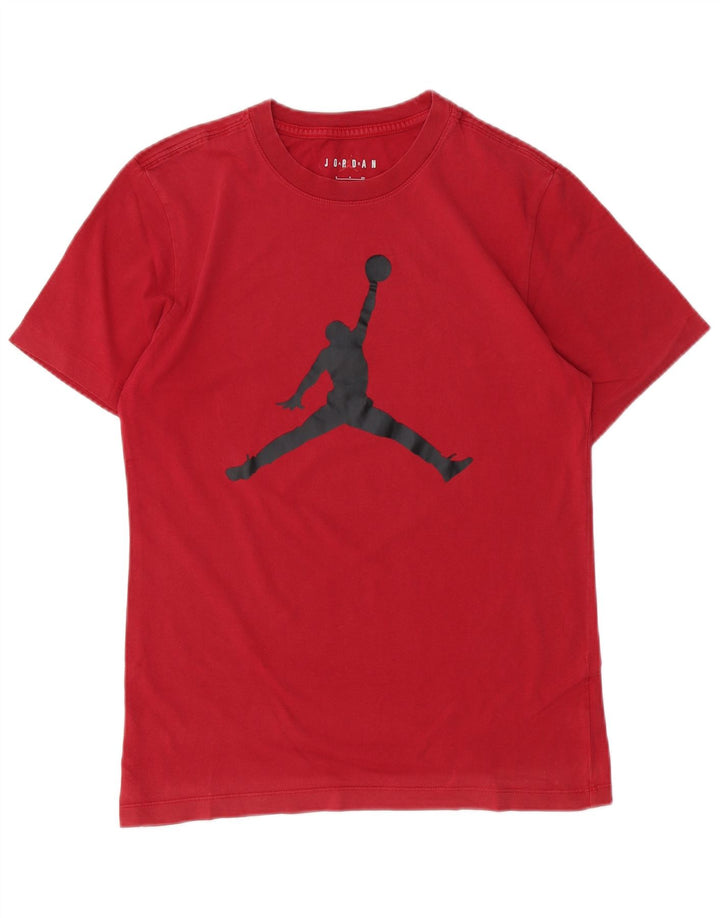 JORDAN Mens Graphic T-Shirt Top Small Red