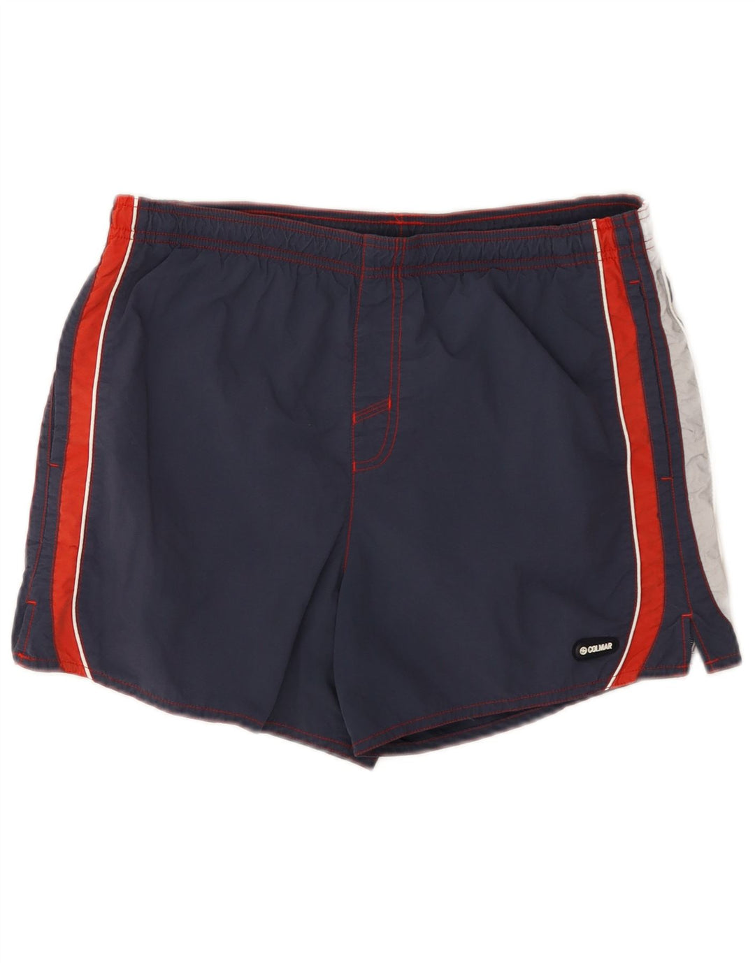 COLMAR Mens Swimming Shorts IT 50 Medium  Navy Blue Colourblock Polyamide