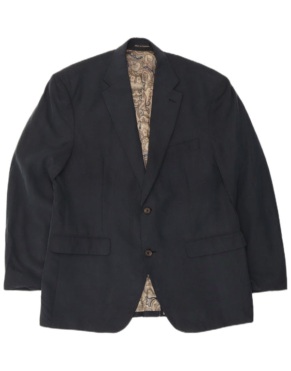 Ralph Lauren Mens 2 Button Blazer Jacket UK 40 Medium Navy Blue Modal