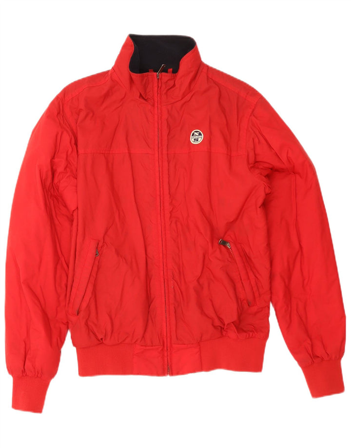 North Sails Boys Bomber Jacket 15-16 Years Red Polyester