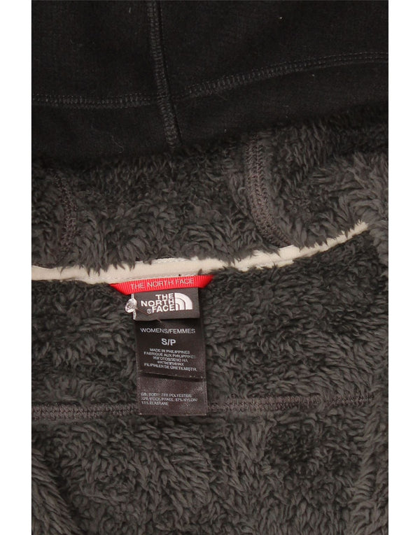 THE NORTH FACE Womens Hooded Tracksuit Top Jacket UK 10 Small Black