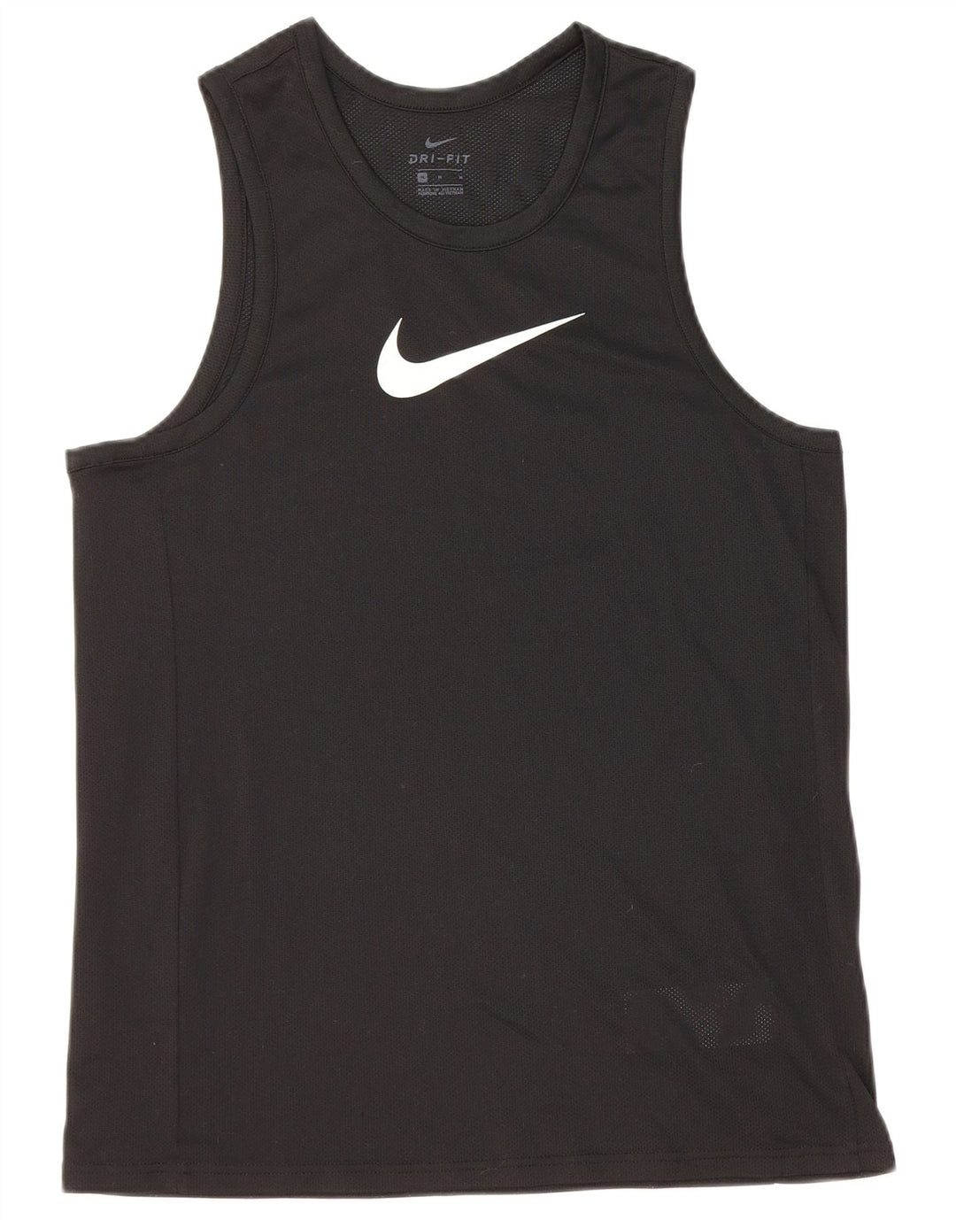 Nike Mens Dri Fit Graphic Vest Top Medium Black Polyester