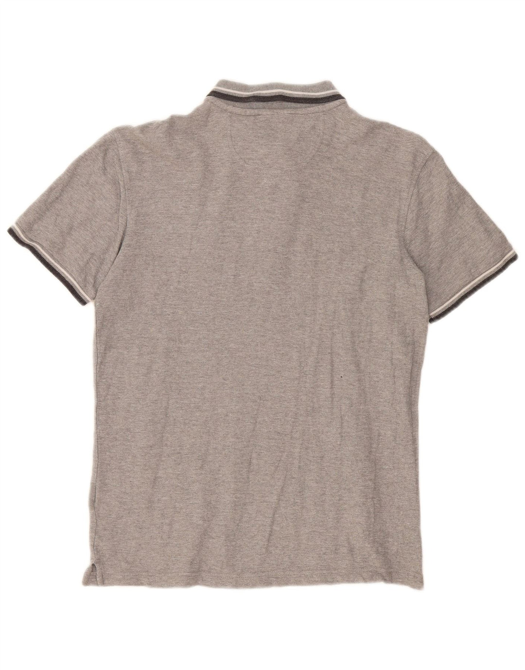 Fila Mens Polo Shirt Small Grey Striped