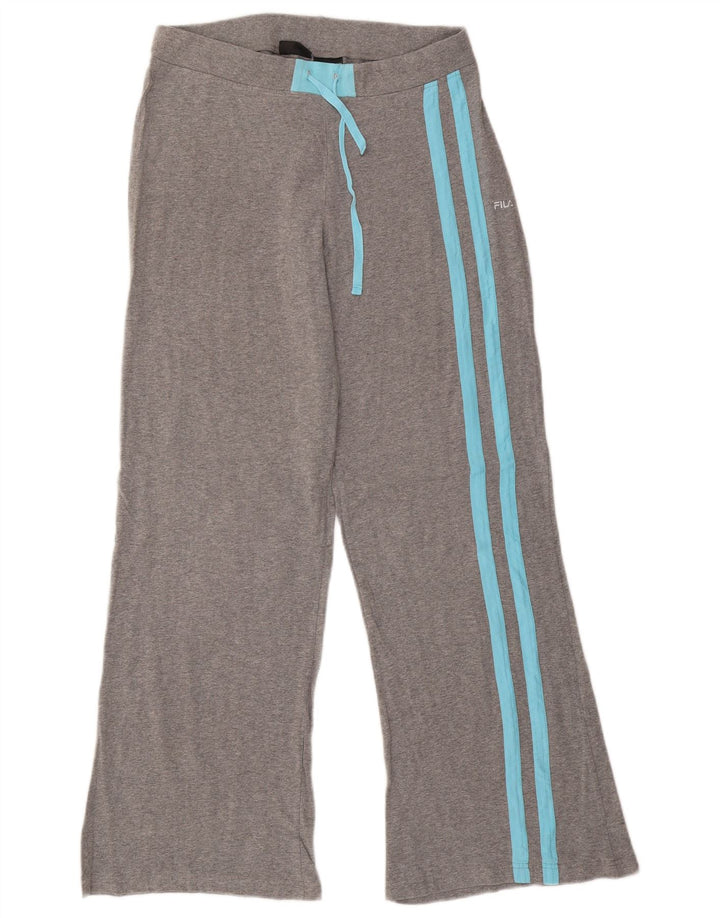 FILA Womens Tracksuit Trousers UK 14 Medium Grey