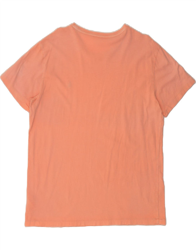 RALPH LAUREN Mens Slim Fit T-Shirt Top Large Orange Cotton Vintage Ralph Lauren and Second-Hand Ralph Lauren from Messina Hembry 