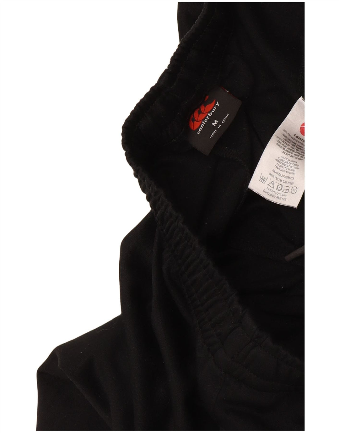 Canterbury Mens Graphic Tracksuit Trousers Medium Black Polyester