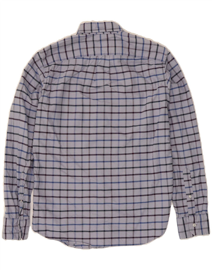 J. CREW Mens Flex Oxford Slim Shirt Small Blue Check Cotton Vintage J. Crew and Second-Hand J. Crew from Messina Hembry 