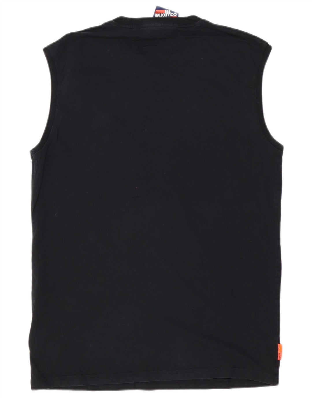 SUPERDRY Mens Vest Top Small Black Cotton