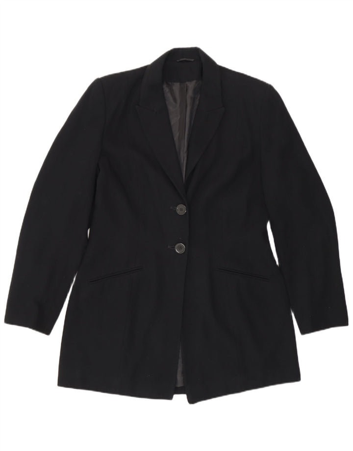 Principles Womens 2 Button Blazer Jacket UK 12 Medium  Black Polyester