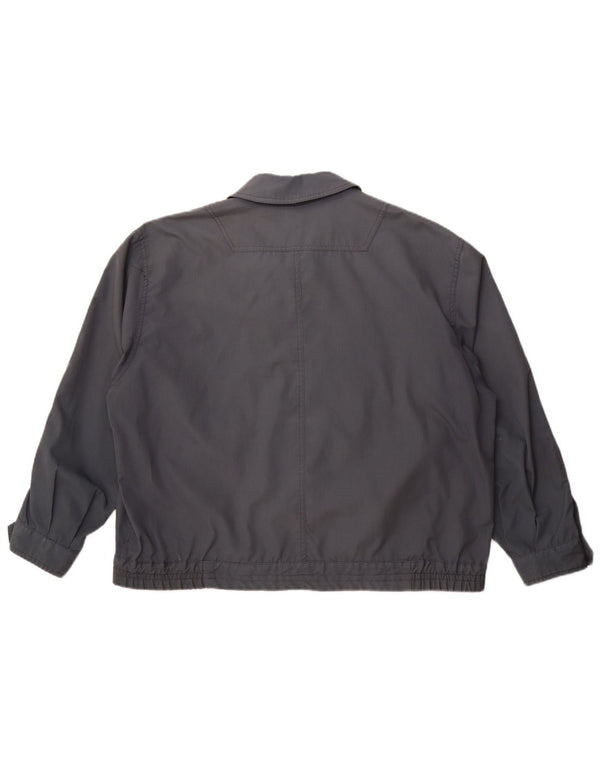 Maison Jacques Mens Bomber Jacket IT 52 XL Navy Blue Polyester