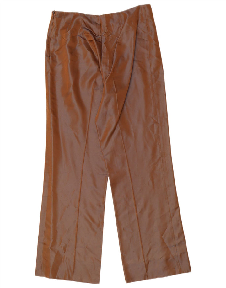 LA PERLA Womens Marvel Straight Casual Trousers IT 44 Medium W28 L28 Brown
