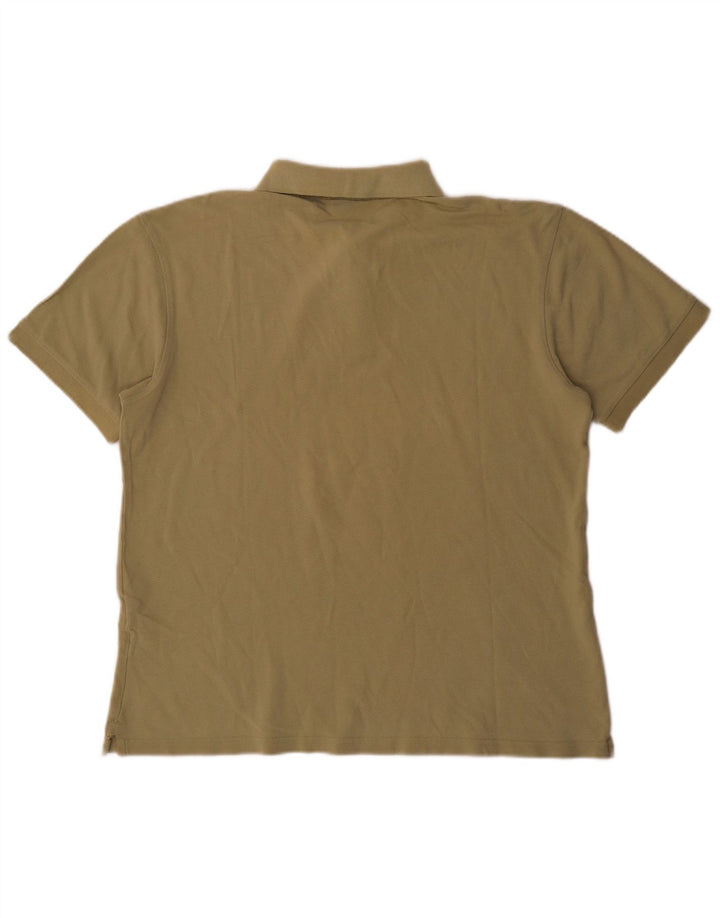 Marlboro Classics Mens Polo Shirt Large Khaki Cotton