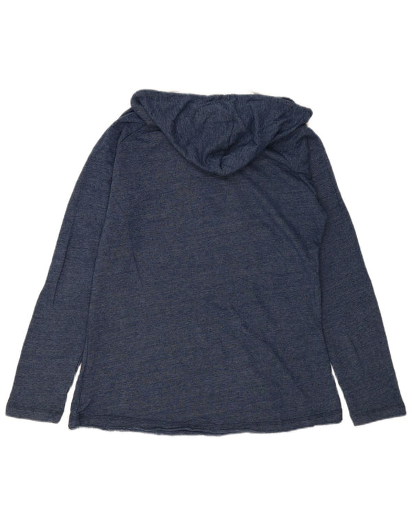 NHL Womens Colorado Avalanche Graphic Hoodie Jumper UK 16 Large Navy Blue