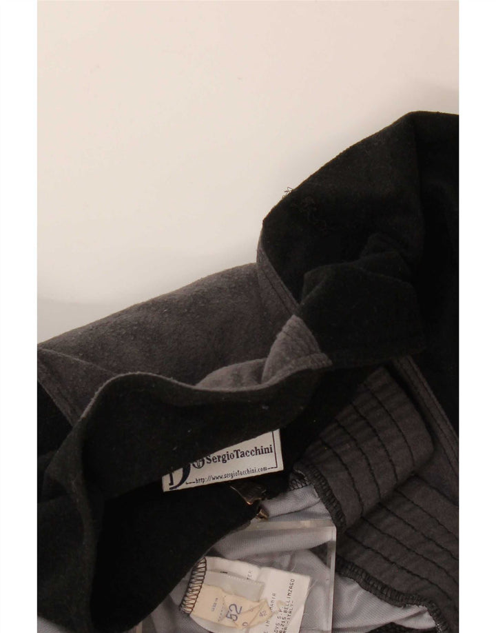Sergio Tacchini Mens Tracksuit Top Jacket IT 52 Large Grey Colourblock