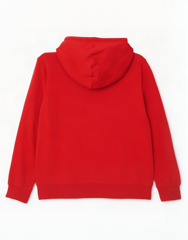 Marks & Spencer Mens Hoodie Jumper 3XL Red Colourblock Cotton