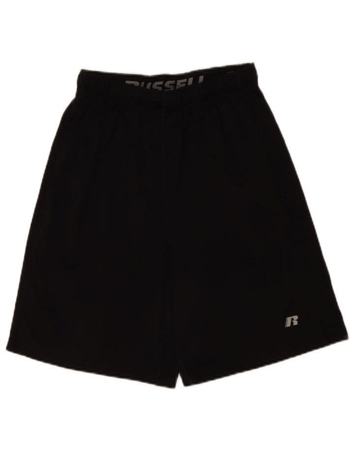 RUSSELL ATHLETIC Mens Dri-Power Sport Shorts Small  Black Polyester