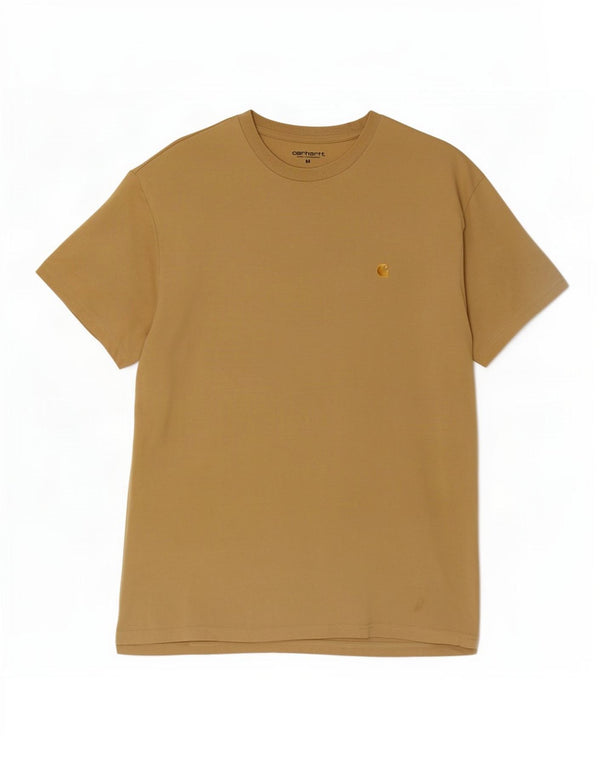 Carhartt Mens T-Shirt Top Medium Brown Cotton