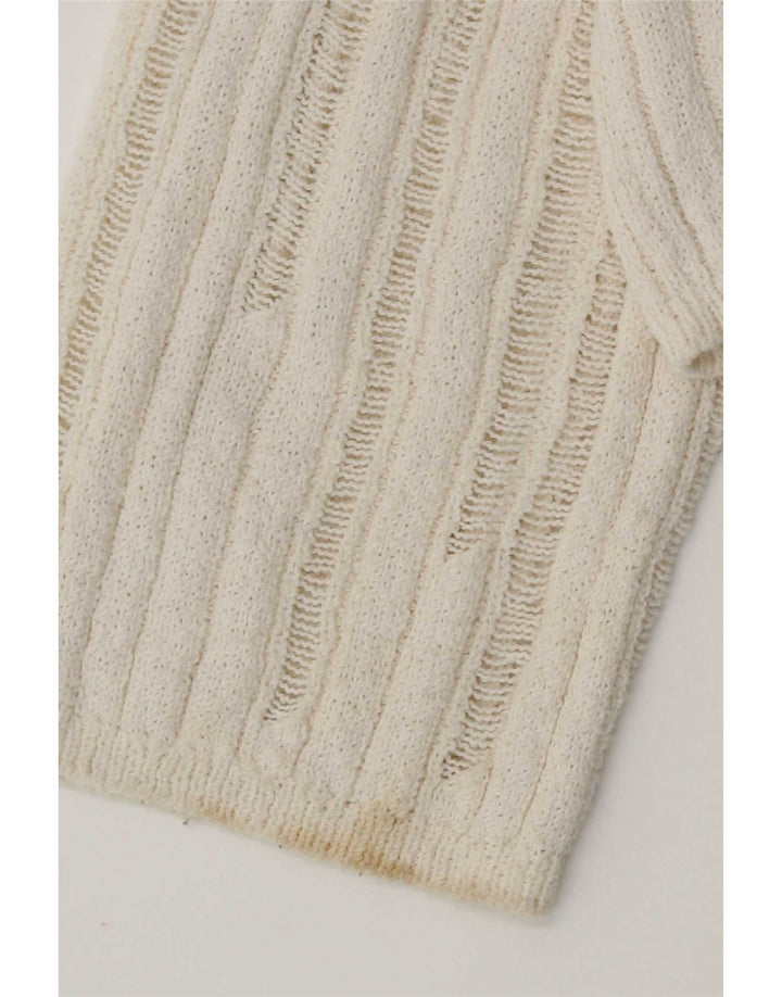 Zara Womens Oversized Bolero Jumper UK 10 Small Off White