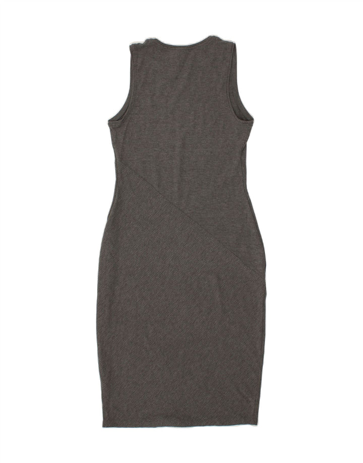 MOSSIMO Womens Sleeveless Bodycon Dress UK 10 Small Grey Polyester Vintage Mossimo and Second-Hand Mossimo from Messina Hembry 