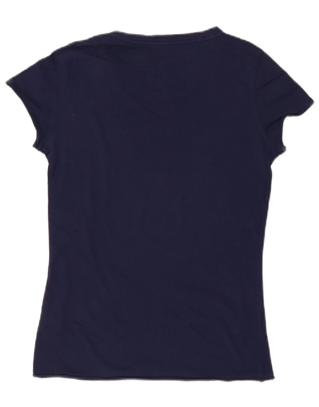 Ralph Lauren Womens Graphic T-Shirt Top UK 12 Medium Navy Blue