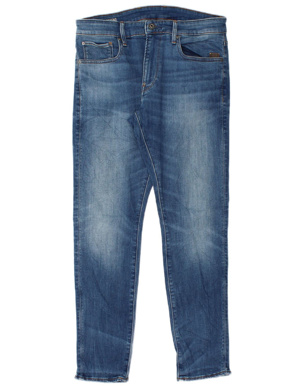 G-Star Mens Revend Skinny Jeans W31 L30 Blue Cotton