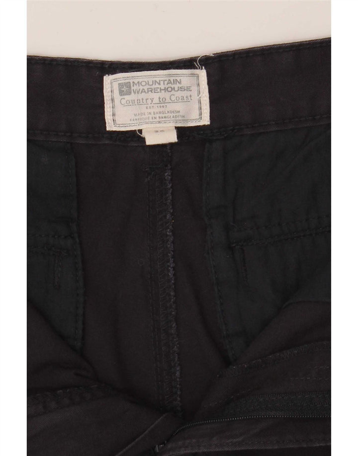 Mountain Warehouse Mens Cargo Shorts W30 Medium Navy Blue Cotton