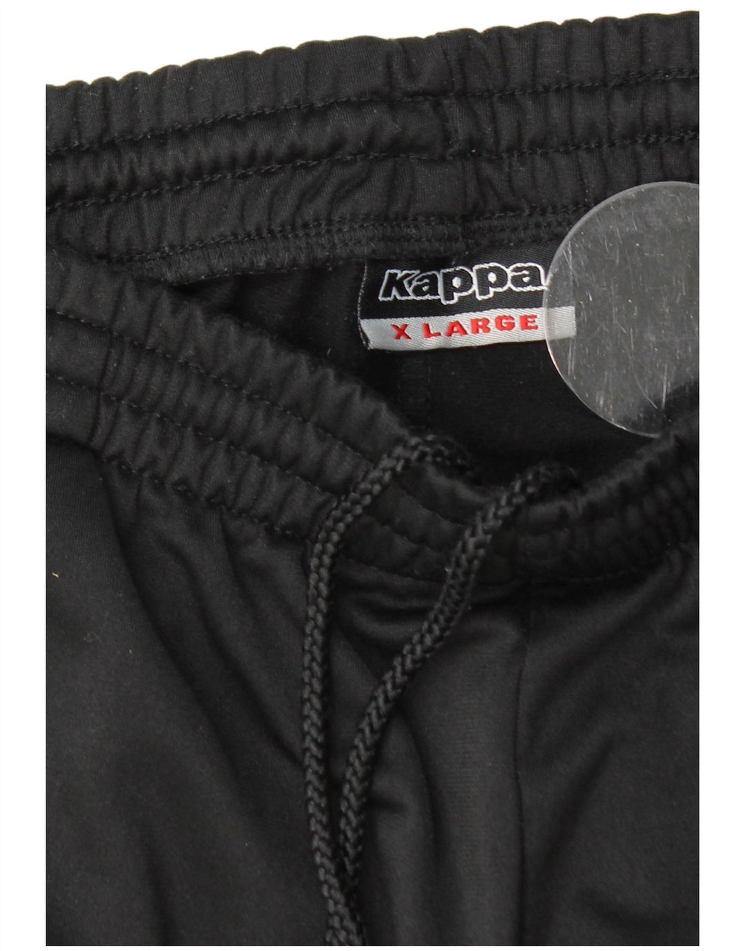 KAPPA Mens Graphic Tracksuit Trousers Joggers XL Black Polyester