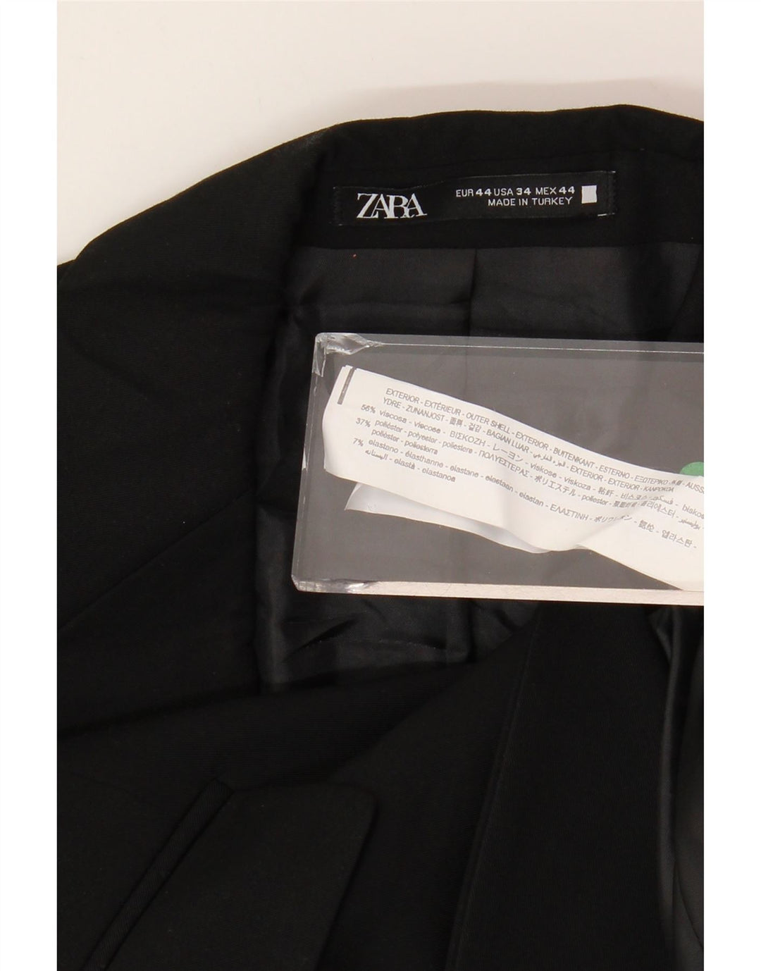 ZARA Mens 2 Button Blazer Jacket EU 44 XS Navy Blue Viscose