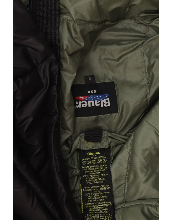 Blauer Mens Padded Jacket UK 38 Medium Black Polyester