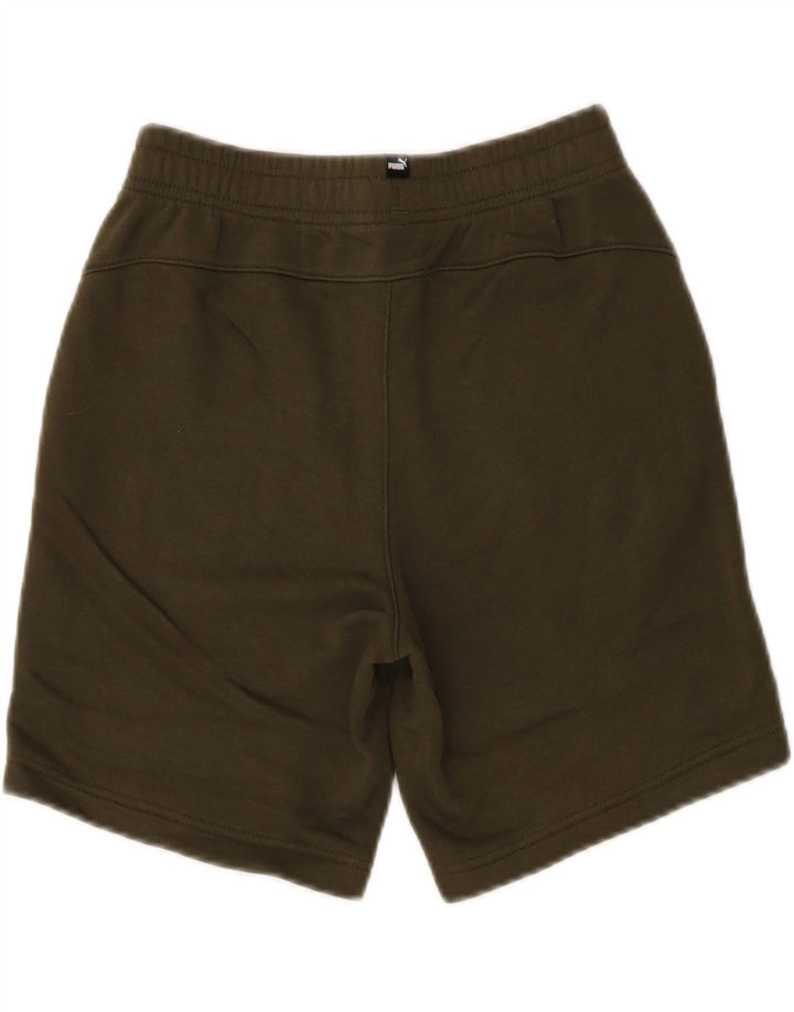 PUMA Boys Sport Shorts 11-12 Years Khaki Vintage Puma and Second-Hand Puma from Messina Hembry 