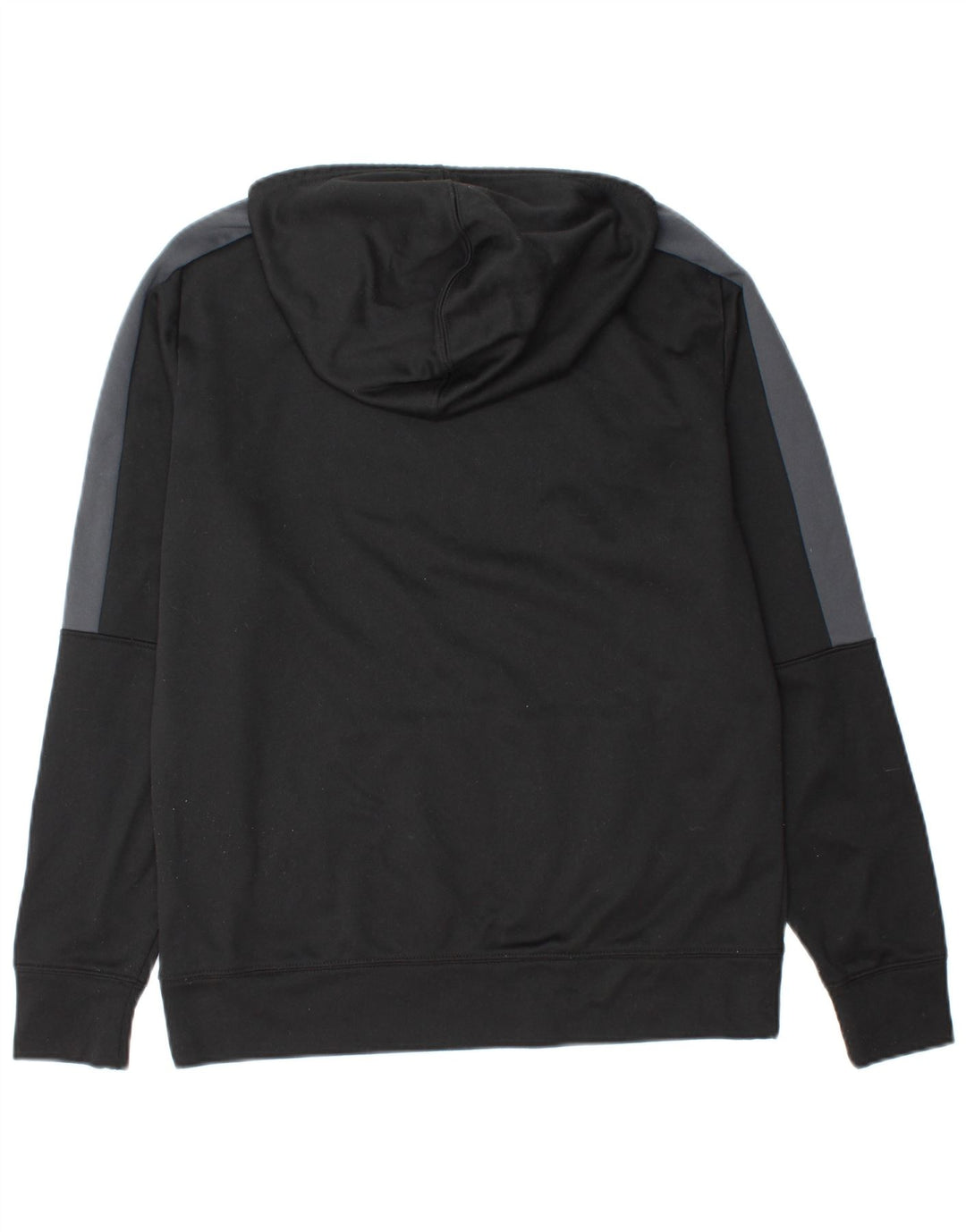 CHAMPION Mens Graphic Hoodie Jumper Small Black Colourblock Polyester