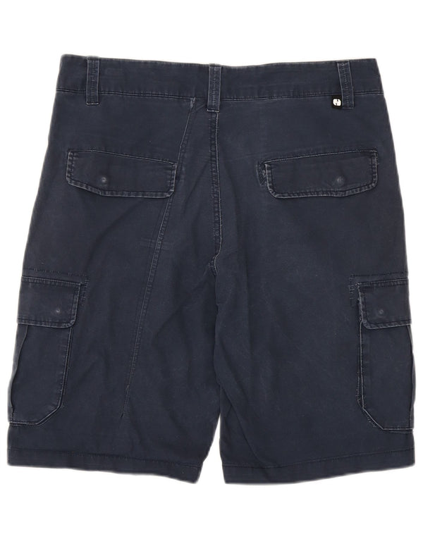 Sneaker Freak Mens Cargo Shorts Medium W32 Navy Blue Cotton