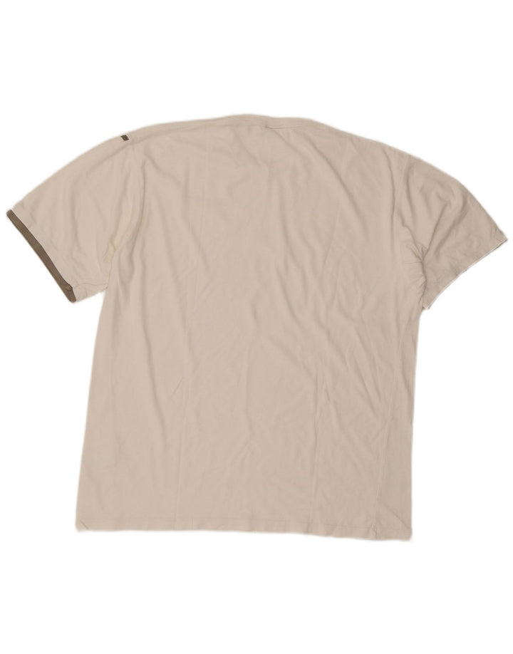 REEBOK Mens T-Shirt Top Large White