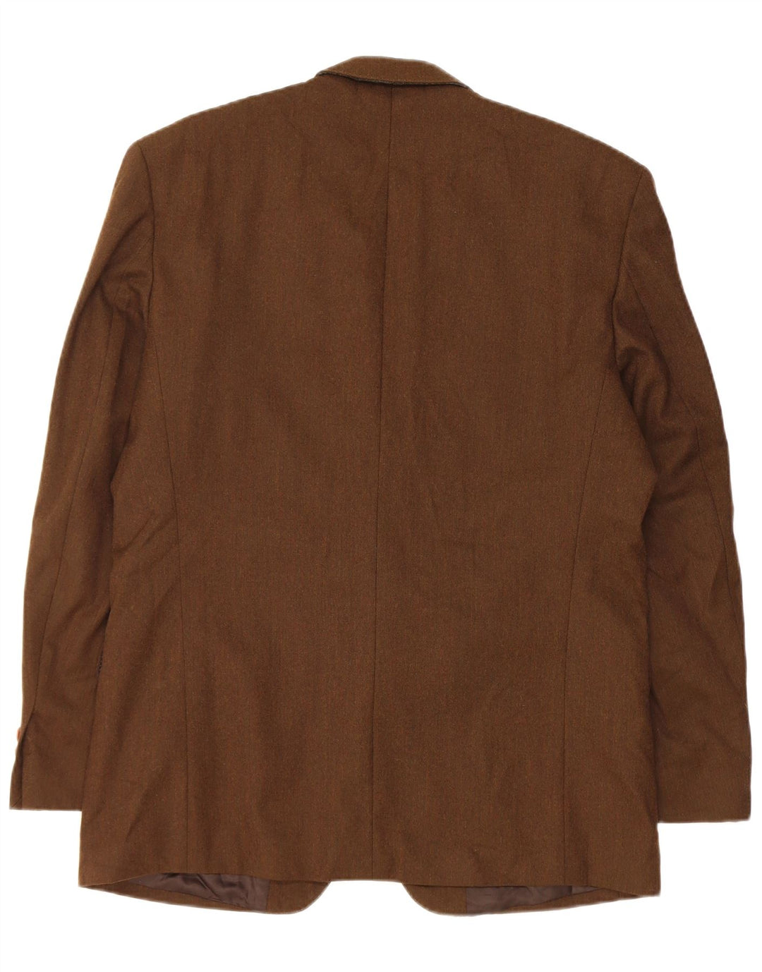 Massimo Dutti Mens 2 Button Blazer Jacket EU 52 Large Brown Wool