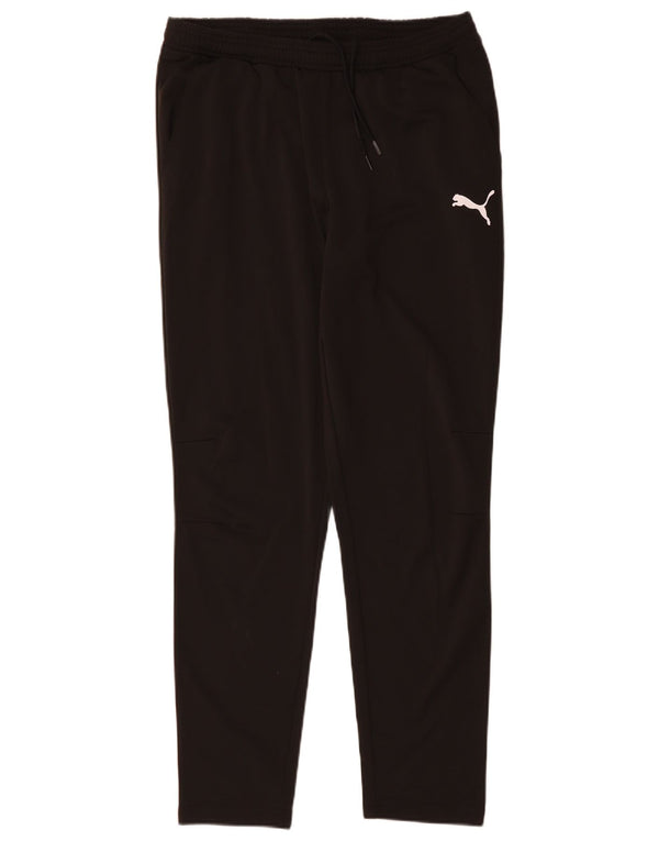 PUMA Mens Tracksuit Trousers Large Black Polyester