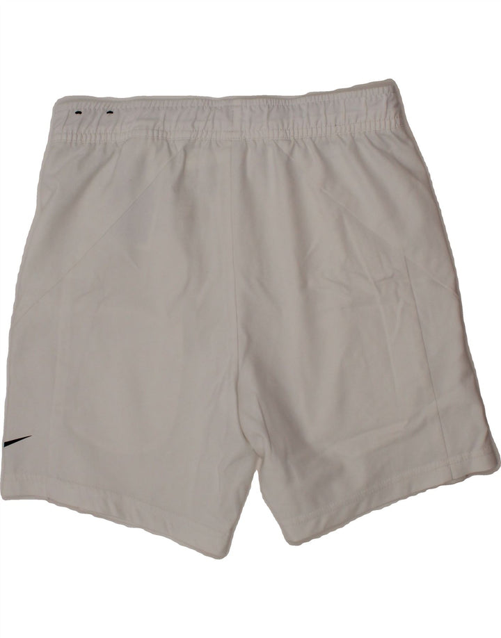 NIKE Boys Dri Fit Sport Shorts 8-9 Years Small White Polyester Vintage Nike and Second-Hand Nike from Messina Hembry 