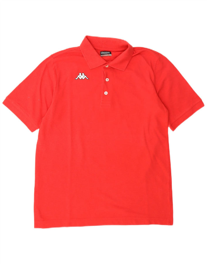 Kappa Mens Polo Shirt Medium Red Cotton