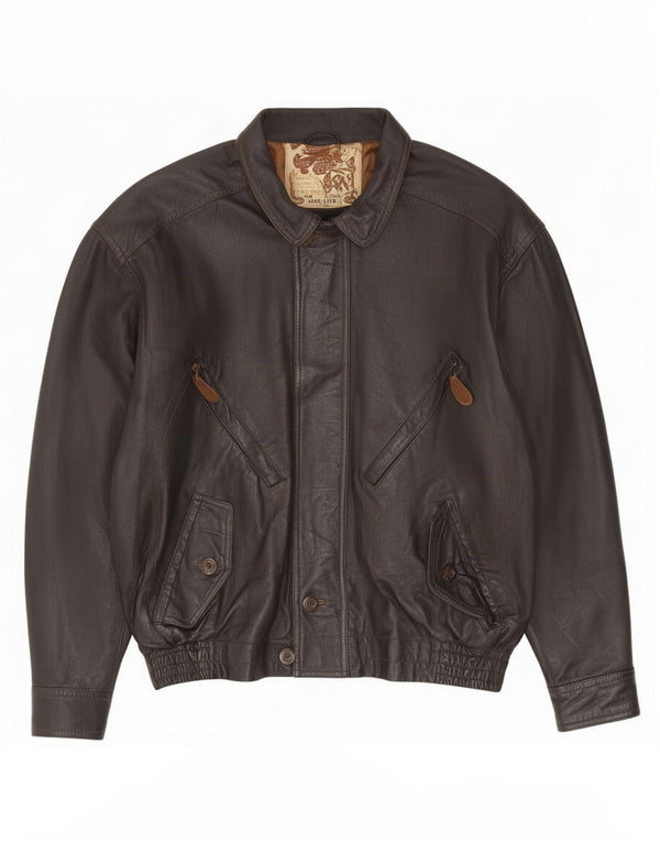 Creation Mens Leather Jacket EU 48/50 Medium Black
