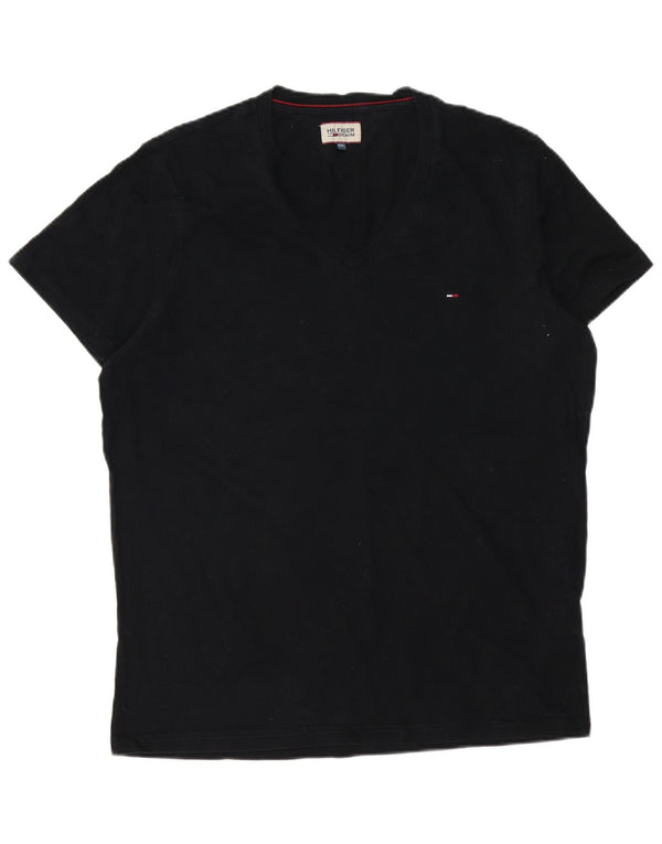 Tommy Hilfiger Mens T-Shirt Top 2XL Black Cotton