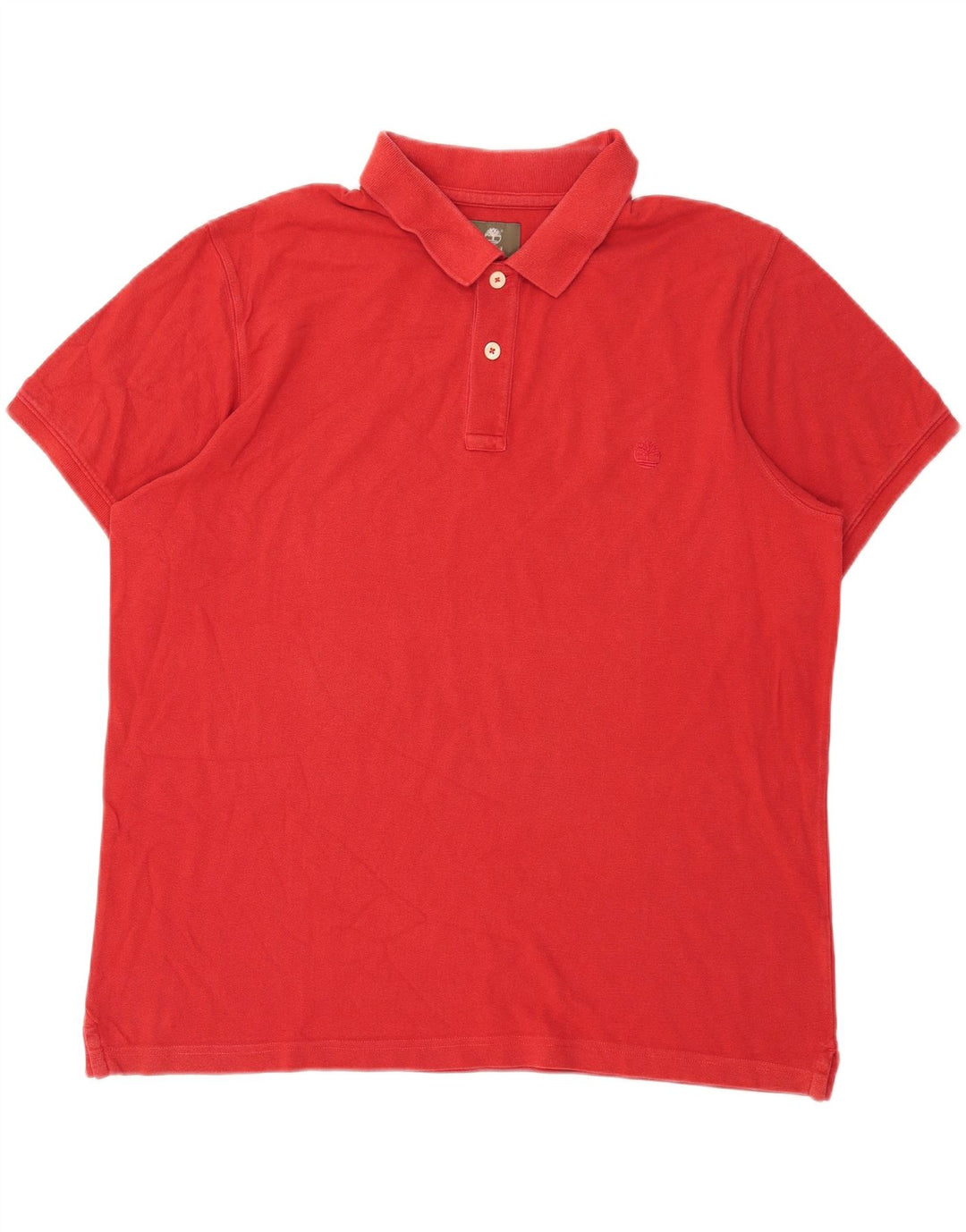 Timberland Mens Regular Fit Polo Shirt 2XL Red