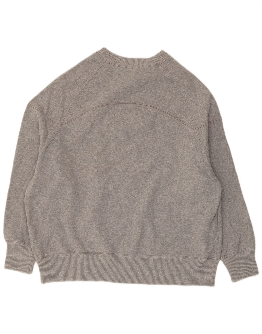 Champion Womens Graphic Sweatshirt Jumper UK 14 Medium Grey Flecked