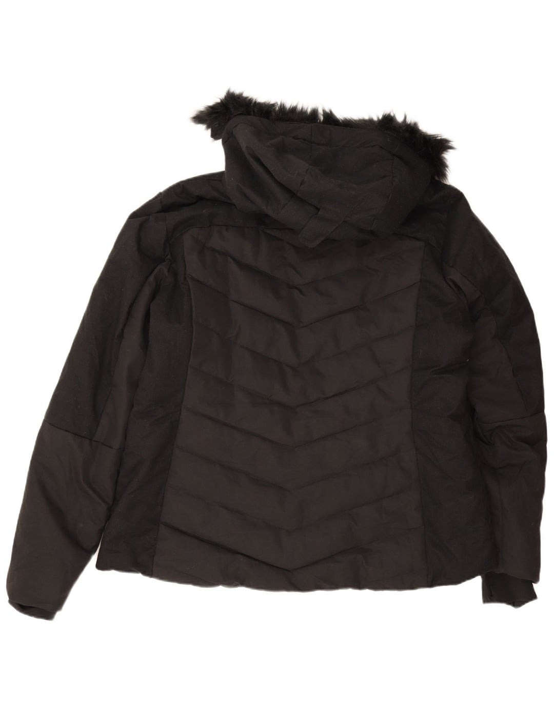 Mountain Warehouse Womens Hooded Padded Jacket UK 20 2XL Black Polyester