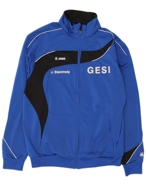 Jako Mens Graphic Tracksuit Top Jacket Medium Blue Colourblock Polyester